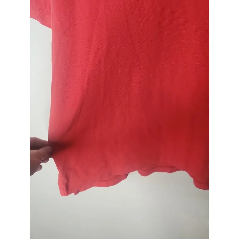 Ralph Lauren Polo Shirt Mens Size XL Pink Coral Orange Short Sleeve used